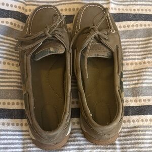 Sperry Olive Green Women's Moccasins